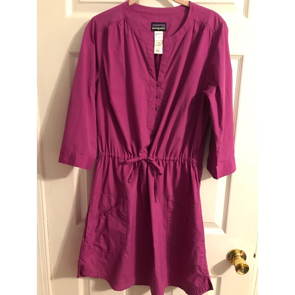 *sold* Patagonia Drawstring Waist Shirt Dress